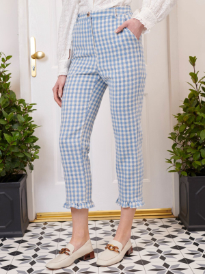 Postmark Gingham Tailored Trousers