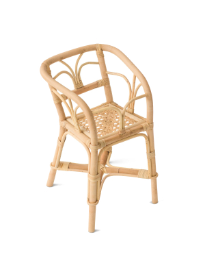 Poppie Toys Rattan Doll Highchair