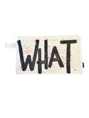 'what Ever' Painted Pouch