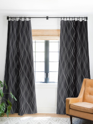 Heather Dutton Fuge Slate Single Panel Blackout Window Curtain By Deny Designs.