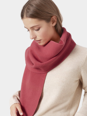 Merino Wool Scarf - Scarlet Red