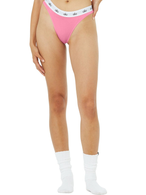 Icon High-cut Thong - Candy Pink