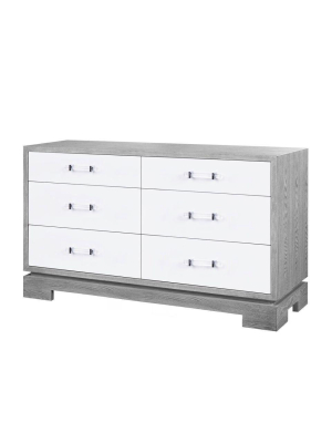 Crawford Dresser Grey Cerused Oak