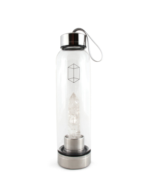 Clear Quartz Crystal-infused Water Bottle