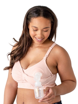 Sublime® Hands-free Pumping & Nursing Bra | Pink Heather