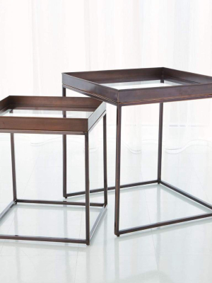 Global Views Perfect Nesting Tables Bronze