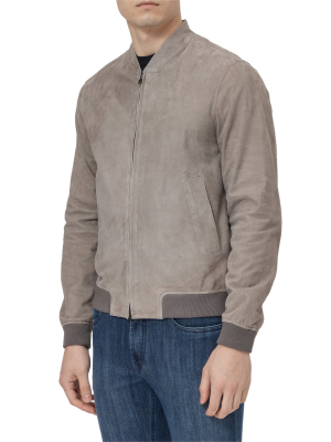 Herno Ribbed Hem Bomber Jacket