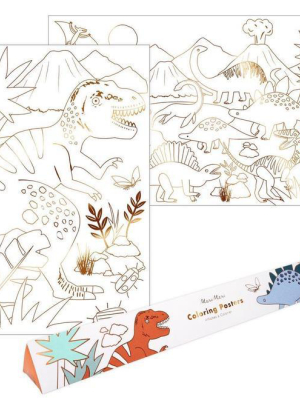 Meri Meri Dinosaur Kingdom Coloring Posters (us)