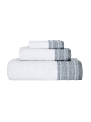 3pc Garen Luxury Fancy Towel Set - Royal Turkish Towels