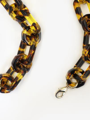 Resin Chain Strap In Tort