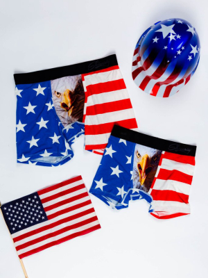 The Mascot Jr. | American Flag Boxer Brief For Boys