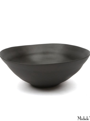 Matte Porcelain Cereal Bowls Black Set Of 4