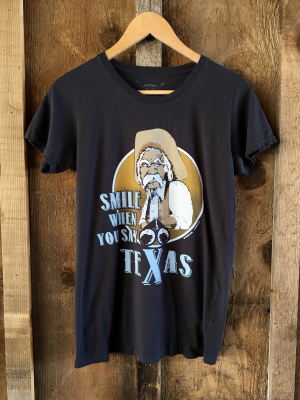 Smile When You Say Texas Women's Tee Blk/color