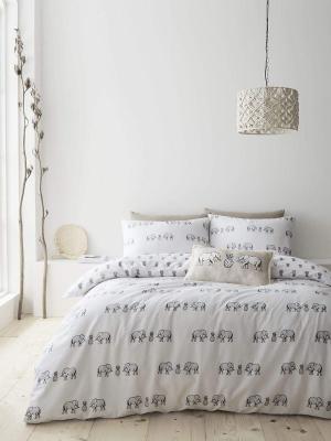 Tembo Single Duvet Set In Natural 135x200cm