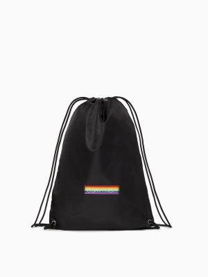 Pride Logo Drawstring Backpack