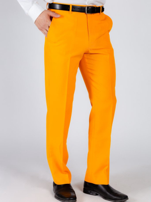 The Dreamsicle | Solid Orange Flame Suit Pants