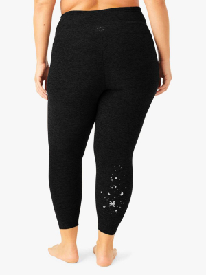 Pisces Spacedye Caught In The Midi High Waisted Legging (1x-4x)