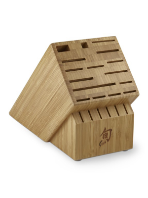 Shun Bamboo 22-slot Knife Block Set