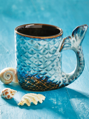 Tag Mermaid Tail Shaped Coffee Tea Hot Chocolate Mug