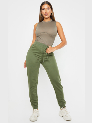 Shape Khaki Sweat Drawstring Joggers