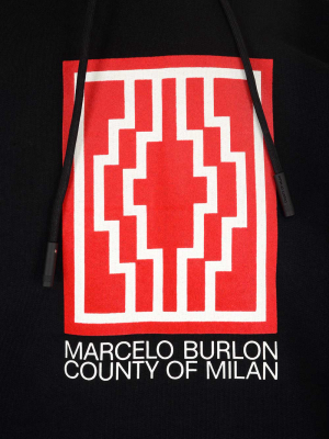 Marcelo Burlon County Of Milan Cross Logo Hoodie