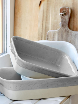 Casafina Fattoria Medium Rectangular Baking Dish - Grey