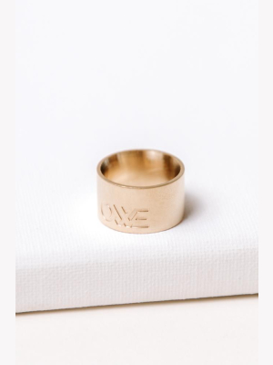 Owe Ring In Gold - Final Sale