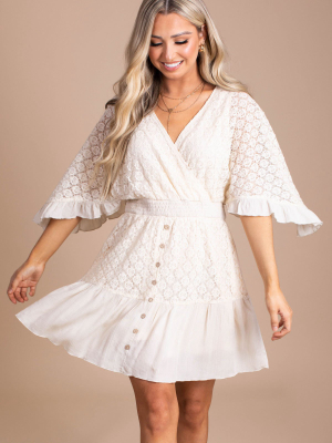 Sunny Afternoon Lace Mini Dress