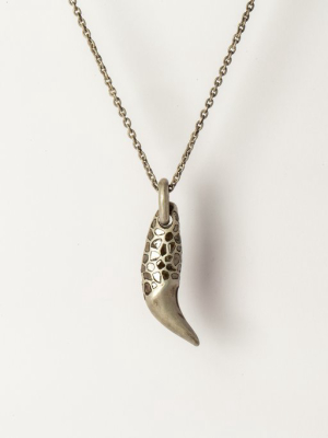 Bear Tooth Necklace Ghost (small, Mega Pavé, Da+dia)