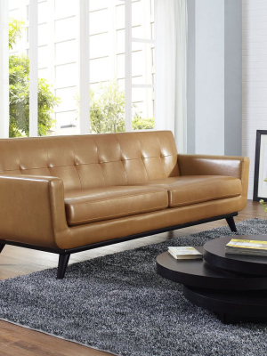 Queen Mary Leather Sofa