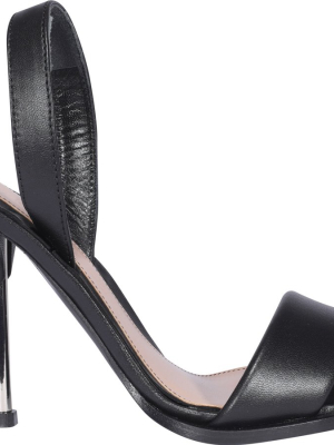 Alexander Mcqueen Square Toe Heeled Sandals