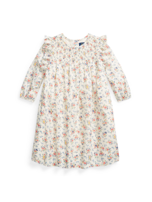 Floral Smocked Cotton Dress