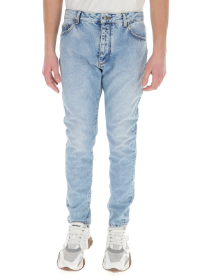 Palm Angels Logo Print Jeans