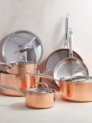 Fleischer And Wolf Seville Copper 10-piece Tri-ply Cookware Set