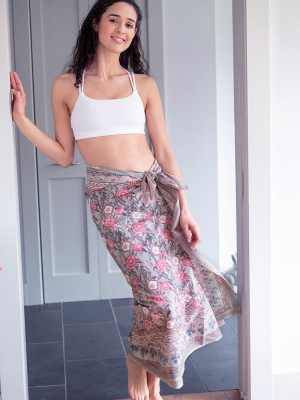 Sarong In Wild Rose