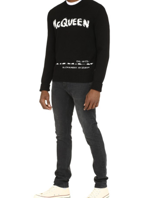 Alexander Mcqueen Logo Knit Jumper