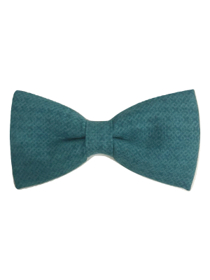 Sugar N Spice Teal Bow Tie