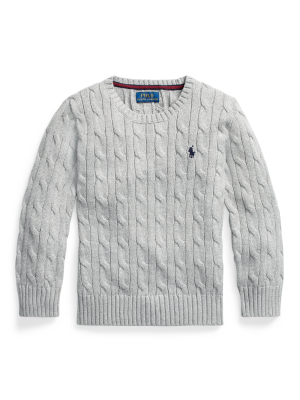 Cable-knit Cotton Sweater