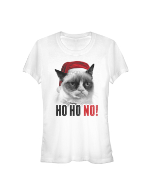 Junior's Grumpy Cat Christmas No Spirit T-shirt