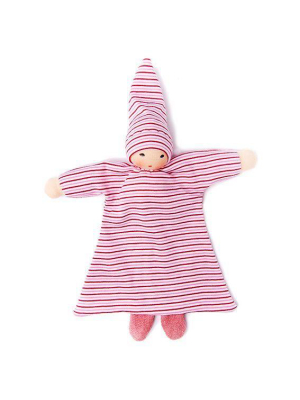 Organic Pink Striped Blanket Baby