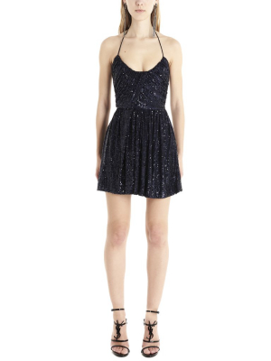 Saint Laurent Sequins Mini Dress