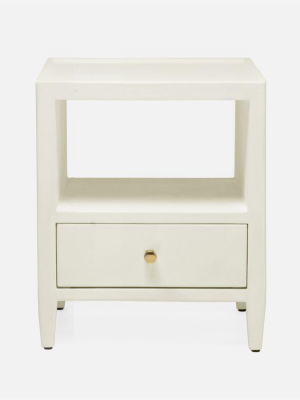 Jarin Low Single Nightstand White