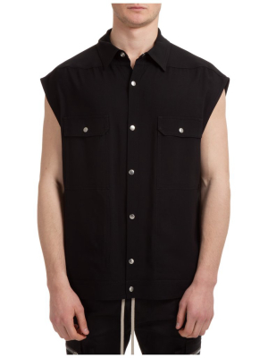 Rick Owens Sleeveless Buttoned Shirt