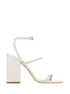 Paris Texas Embossed Block-heel Sandals