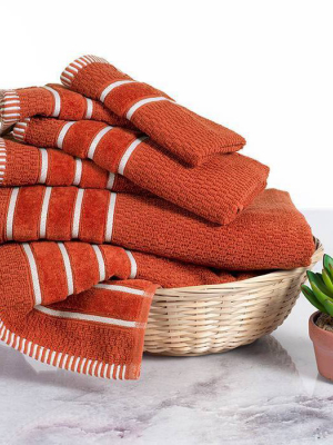 6pc 100% Combed Cotton Bath Towel Set - Hastings Home