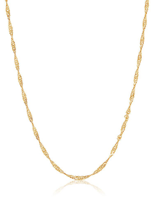 Twist Chain Necklace - Gold