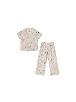 Rylee + Cru Garden Stardust  Bedtime Pajama Set - Natural