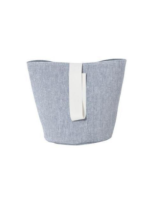 Small Chambray Basket In Blue