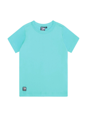 Solid Sky Blue Short Sleeve