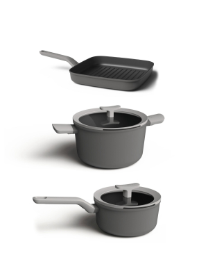 Berghoff Leo 5pc Non-stick Cookware Set, Grey